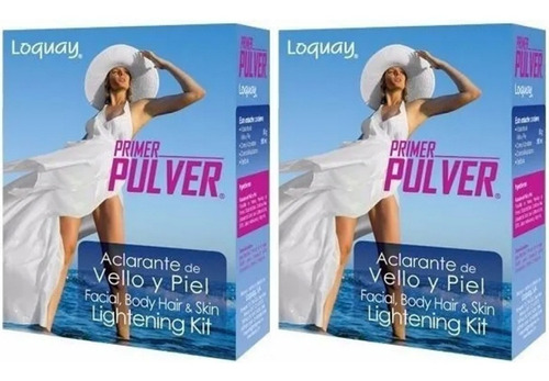 2 Kit Aclarante Vello Y Piel Axilas Genital Rodillas Loquay