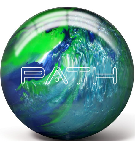 Bola De Boliche Pyramid Path Polyester Azul Cielo Verde Lima