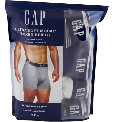 Boxer Gap Hombre Ultra Soft Brief Comodo 4 Pack Original