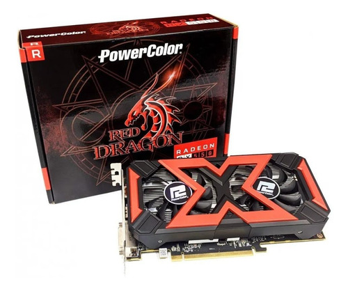 Placa de video AMD PowerColor  Red Dragon Radeon RX 500 Series RX 550 AXRX 550-4GBD5-DHV5 4GB