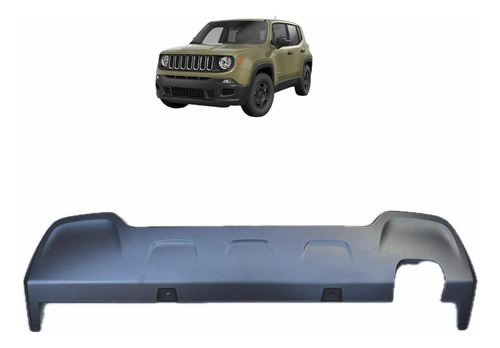 Spoiler Parachoque Jeep Renegade Traseiro Grafite 2015 2021 