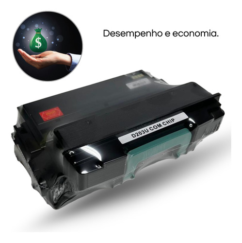 Toner Compatível Com Samsung D203u M4070 M4020 Mlt-203u Chip