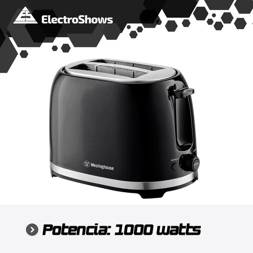 Imagen 8 de 10 de Tostadora Electrica Westinghouse 1000 Watts 2 Pan Descongela