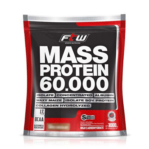 Mass Ftw  Refil - 3kg Chocolate - Fitoway