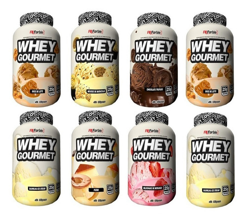 15 Uni Whey Gourmet Fn Forbis 900 Sabor Best