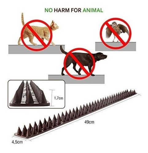Imagen 6 de 7 de 10 Puas Para Aves Clavos De Espinas Antipájaros 3090094