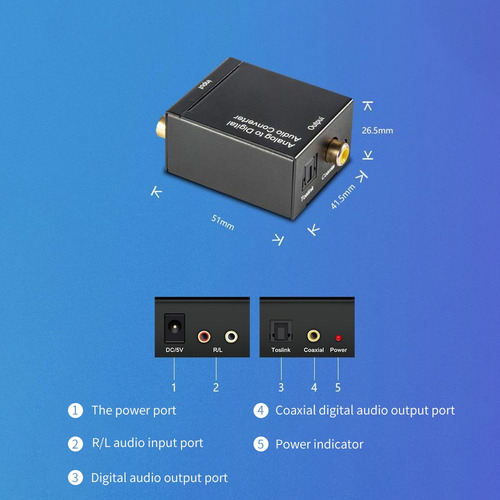 Imagen 4 de 8 de Convertidor De Audio Analógico A Digital Plug & Play Voice