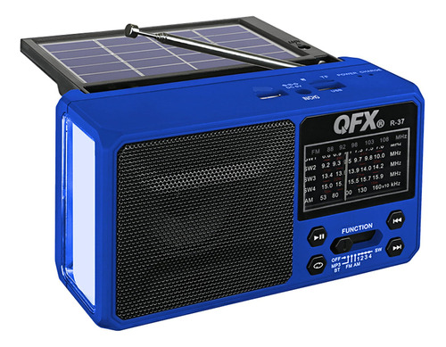 Radio Solar Led Bluetooth De 6 Bandas Am Fm Sw1-sw4 2021