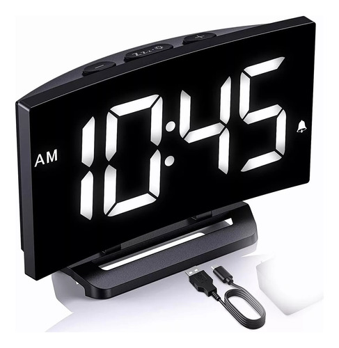 Reloj Despertador Digital Pantalla Led Alarma Luminoso