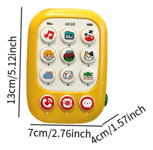 Teléfono De Bebé Toy Children Teléfono Móvil Música De