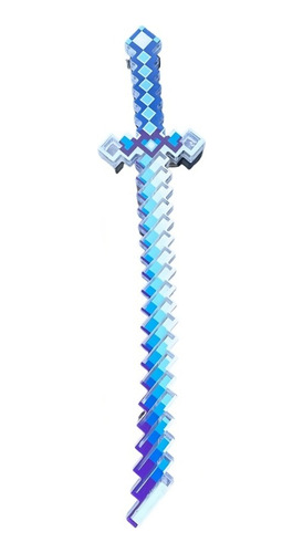 Espada De Minecraft Estilo Moderno Transparente De 66 Cm