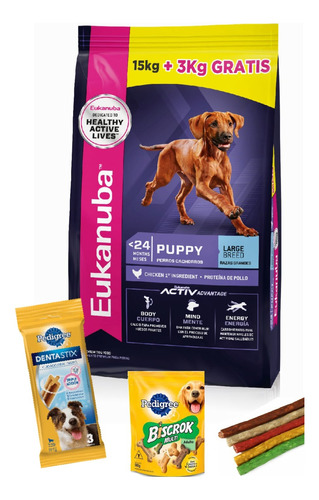 Eukanuba Cachorro (puppy) 15+3 Kg Obsequios + Envío 