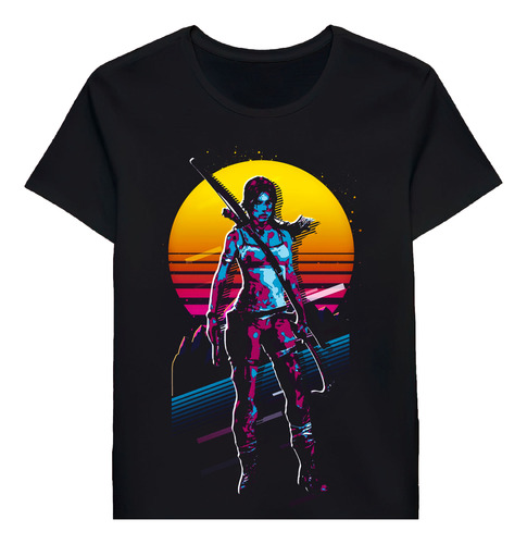 Remera Tomb Raider Lara Croft 80s Retro 79450436