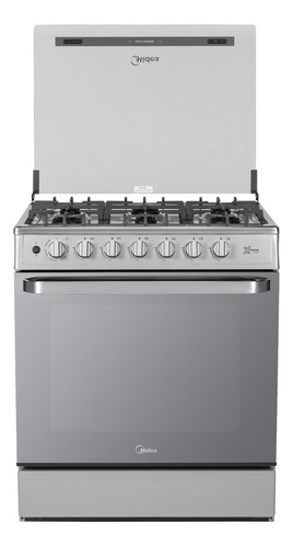 Estufa Midea De Piso Con Capelo 30 Xtreme Chef Silver Silver