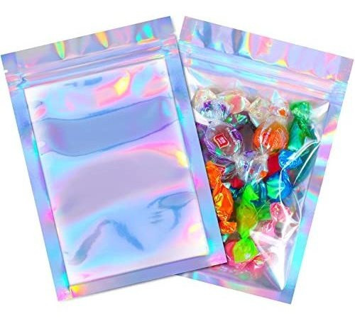 Bolsas Resellables Holograficas 10x15cm X100u