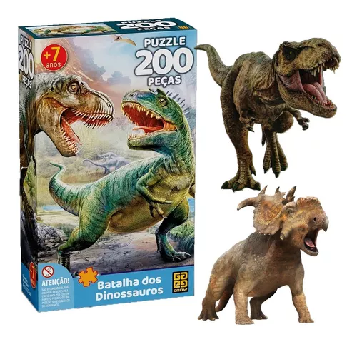 Puzzle 100 peças Dinossauros - Loja Grow