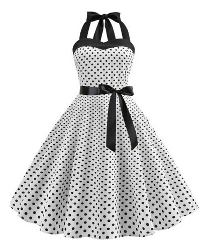 Vestido Halter, Estilo Gótico Dos Anos 50 E 60, Pin Up Ro