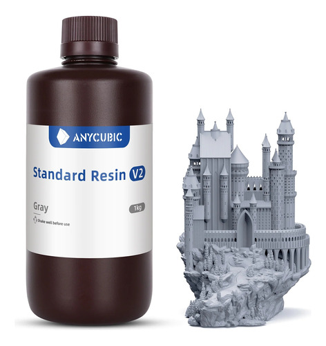 Anycubic Resina Standard V2 Dureza Y Resistencia Mejorada 