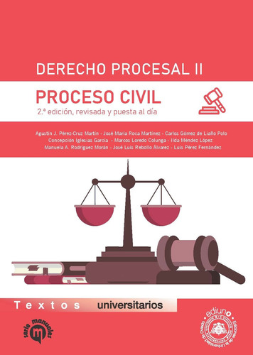 Derecho Procesal Ii. Proceso Civil - Pérez-cruz Martín  - *