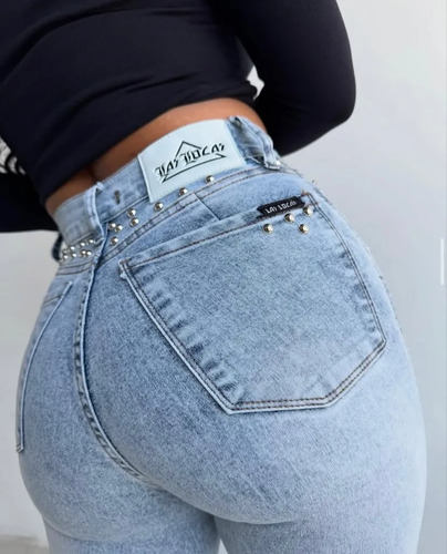 Jean Las Locas Linz Con Apliques Original 100% Calce Perfect