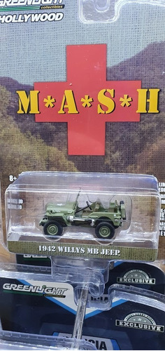 1942 Willys Mb Jeep Mash Greenlight 1/64