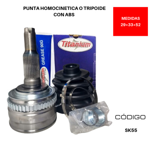 Punta Tripoide Daewoo Nubira J1 1.6 Dohc 16v Hatch 1999 2002