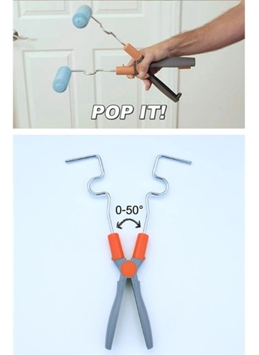 Imagem 4 de 4 de Rolo De Pintura Articulavel Dobravel Com 4 Espumas