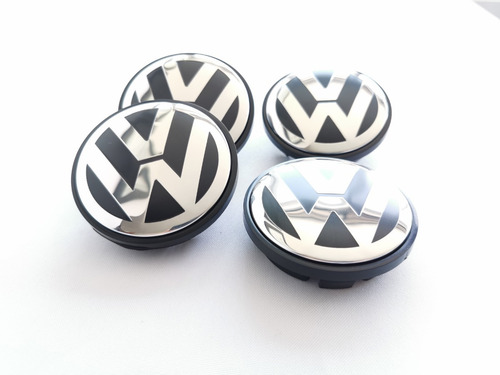 4 Tapas Centro De Rin Vw Touareg  70mm 7l6601149b Originales