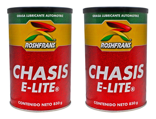 Kit 2 Grasa Lubric Roshfrans Chasis E-lite 850g P/baleros