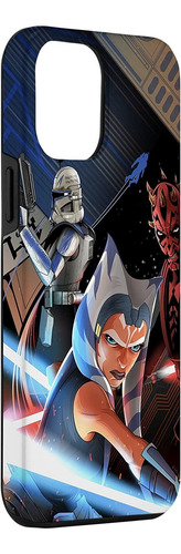 Funda Exclusiva De Ahsoka Y Darth Maul Para 12 Pro Max...
