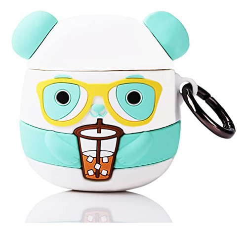 Fextten Cute Cartoon AirPods Case Para 2°/1, Anti-fall Soft