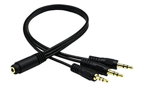 Cgtime 35mm Audio Y Splitter Cable De Auriculares 35 Mm 18 P