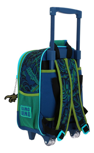 Mochila Dinosaurio Raptors Kinder Con Carro Co70579-9