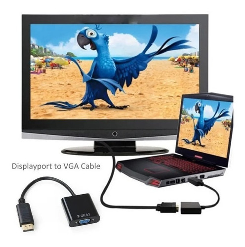 Adaptador De Señal Displayport A Vga Dehuka Unidireccional Ideal Placas De Video Notebook Conversor Display Port A Vga Para Computadora Accesorios Laptops Monitor Proyector Duplicar Pantalla Expandir