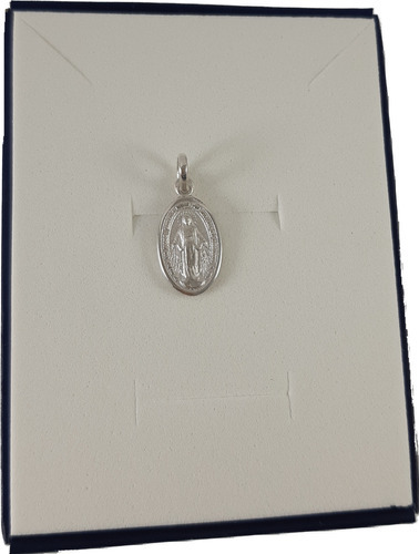 Medalla Virgen Milagrosa Maciza 9mm Plata 925  Garantia 