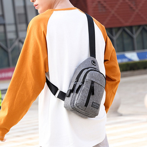 Bolso De Hombro Unisex Moderno Con Orificio Para Cable, Orif