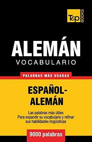 Libro : Vocabulario Español-aleman - 9000 Palabras Mas...