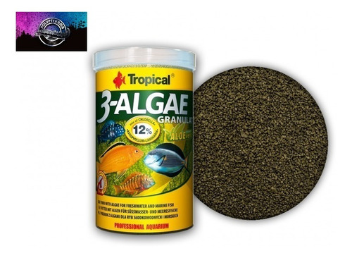 Tropical 3 Algae Gránulos 440gr Hervíboros Acuario Polyptera