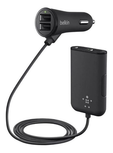 Cargador De Auto Belkin De 4 Puertos Usb Road Rockstar Negro