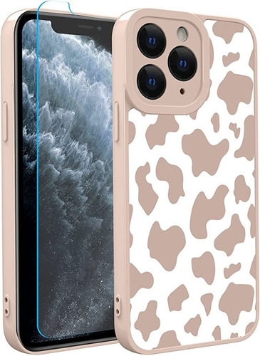 Ook Compatible Con El Teléfono 11 Pro Max Case Cute Cow Prin