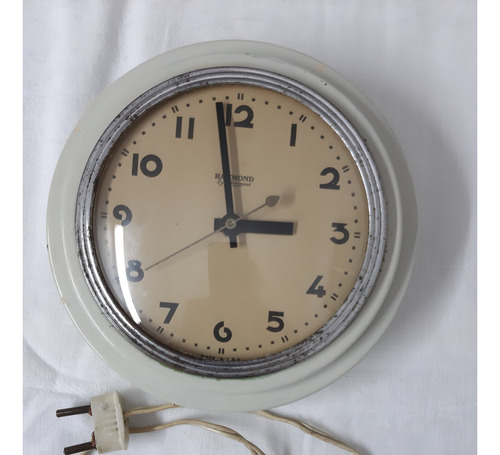 Reloj Eléctrico De Pared Hammond- Usa - Antiguo