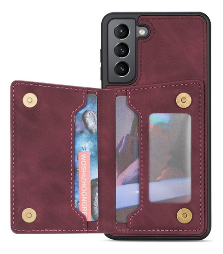 B Funda De Tarjeta Wallet For Samsung S21 Fe S21 Ultra Plus
