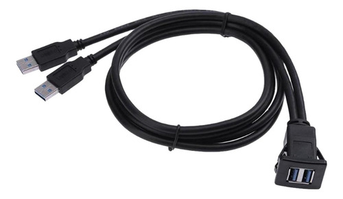 Imagen 2 de 12 de Empotrado Cable Adaptador Usb 3.0 Macho A Hembra Doble