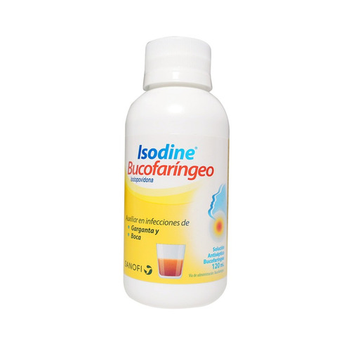 Solución Antiséptica Isodine Bucofaríngeo Lodopovidona 120ml