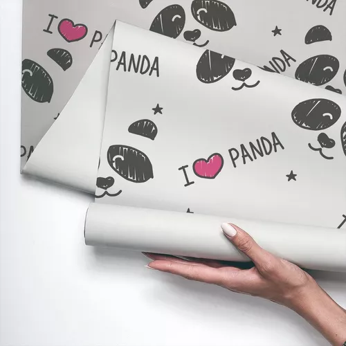 Papel de Parede Infantil Quarto Urso Panda