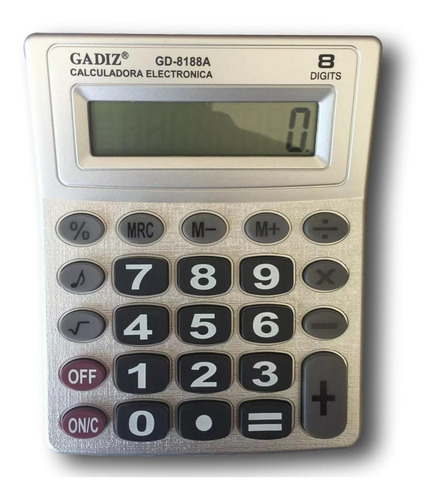 Calculadora De Escritorio 8 Digitos 14 X 11cm Gadiz Gd8188a