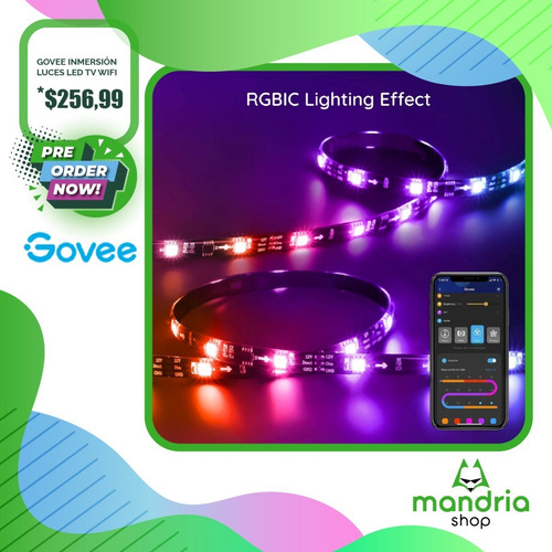Imagen 7 de 10 de Govee Inmersión Luces Led Tv Wifi