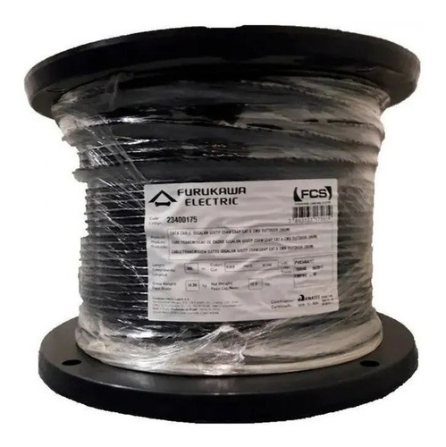 Imagen 1 de 5 de Cable Utp Furukawa Cat 6 Gigalan 305m Exterior 100% Cobre