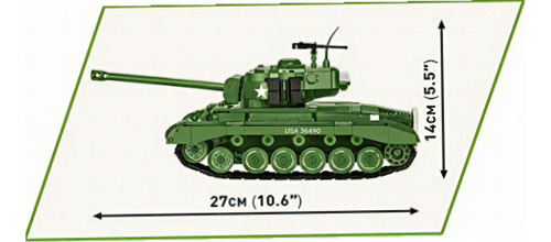 Cobi Historical Collection World War Ii M26 Pershing (t26e3)