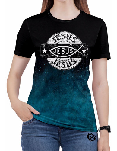 Camiseta Jesus Bíblia Gospel Evangélica Feminina Roupas Est4